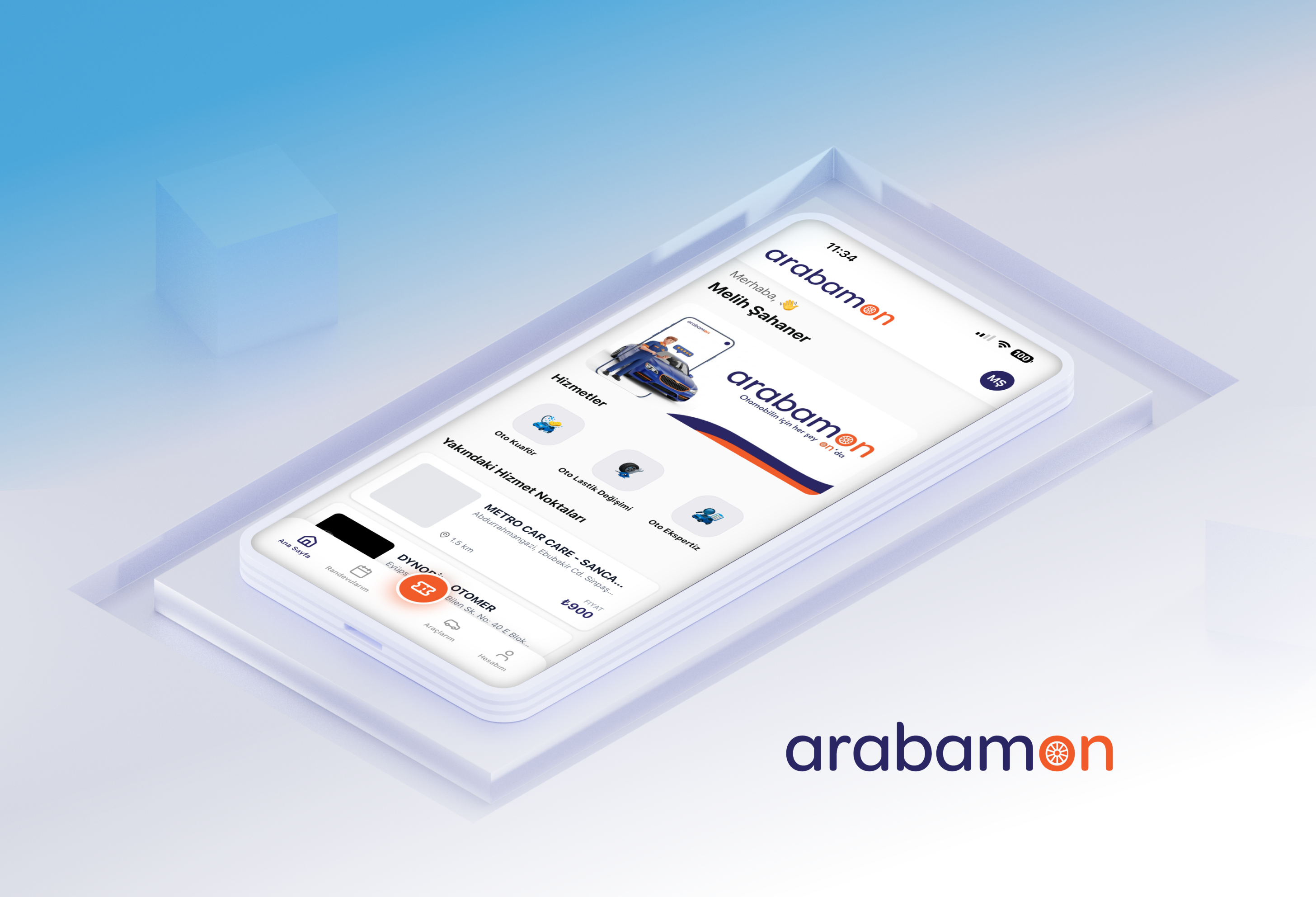 ArabamON mobil uygulama önizleme görseli